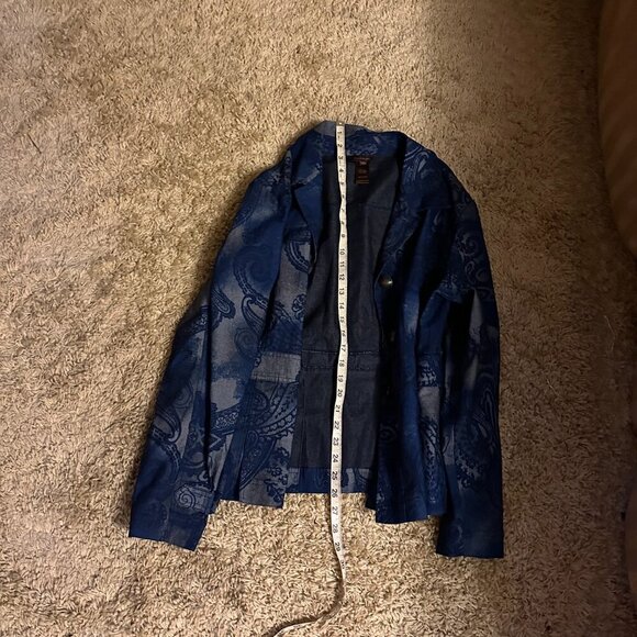 Blue Patterned Jacket - Picture 3 of 4